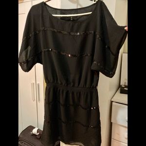 Jessica Simpson black minidress w/sequin detail